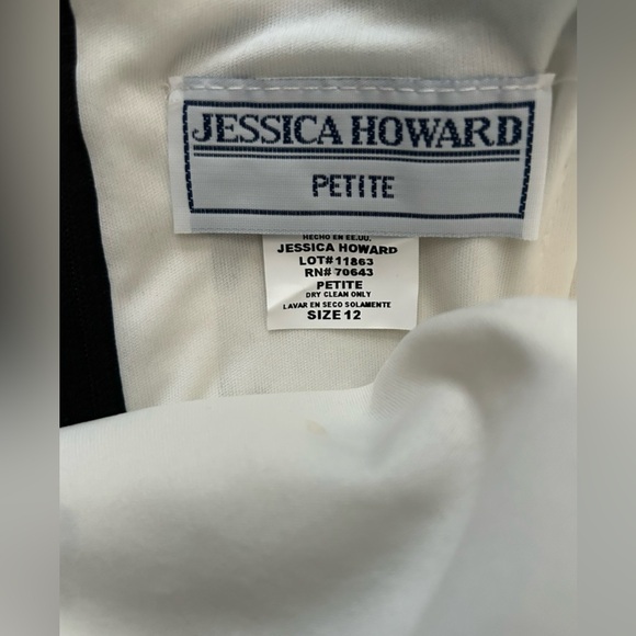 🖤GORGEOUS JESSICA HOWARD DRESS! NEUTRAL BLACK & WHITE! STUNNING 🖤 - Picture 16 of 16